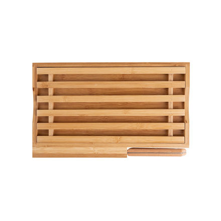 Εικόνα της ΕΠΙΦΑΝΕΙΑ ΚΟΠΗΣ BAMBOO ESSENTIALS ΜΕ ΜΑΧΑΙΡΙ ΨΩΜΙΟΥ 35.5x22x3.5cm