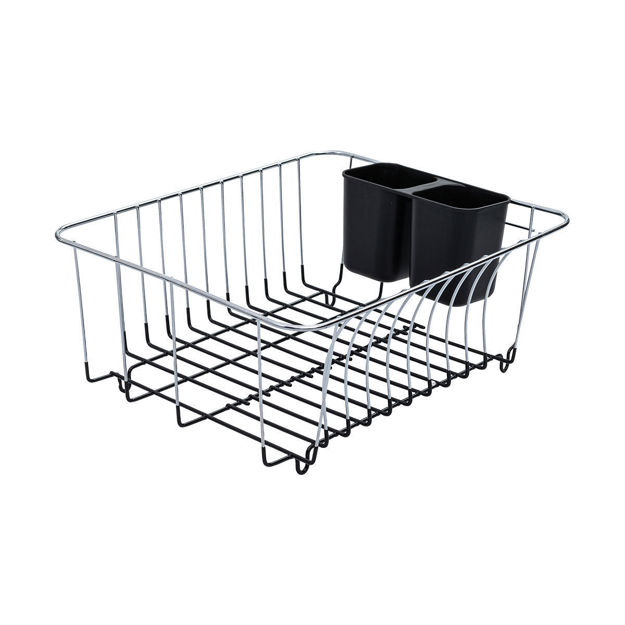 Εικόνα της ΚΑΛΑΘΙ ΝΕΡΟΧΥΤΗ HOMELY ΜΕΤΑΛΛΙΚΟ 35x30x15cm ΜΕ ΜΑΥΡΗ ΒΑΣΗ ΣΙΛΙΚΟΝΗΣ