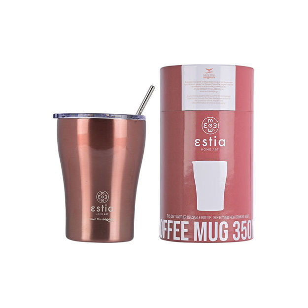 Εικόνα της ΘΕΡΜΟΣ COFFEE MUG SAVE THE AEGEAN 350ml ROSE GOLD