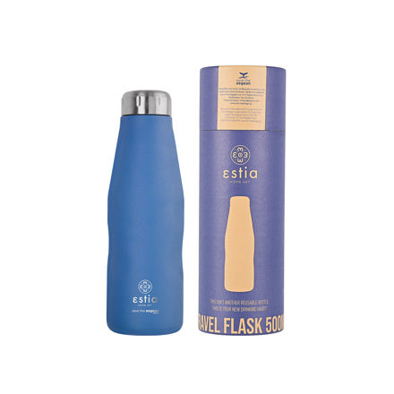 Εικόνα της ΘΕΡΜΟΣ TRAVEL FLASK SAVE THE AEGEAN 500ml DENIM BLUE