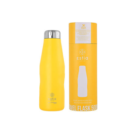 Εικόνα της ΘΕΡΜΟΣ TRAVEL FLASK SAVE THE AEGEAN 500ml PINEAPPLE YELLOW