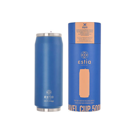 Εικόνα της ΘΕΡΜΟΣ TRAVEL CUP SAVE THE AEGEAN 500ml DENIM BLUE