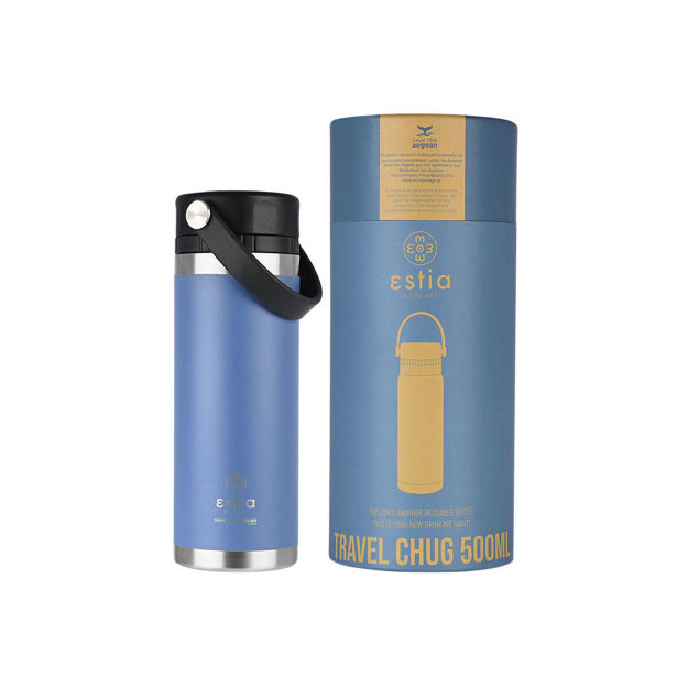 Εικόνα της ΘΕΡΜΟΣ TRAVEL CHUG SAVE THE AEGEAN 500ml DENIM BLUE