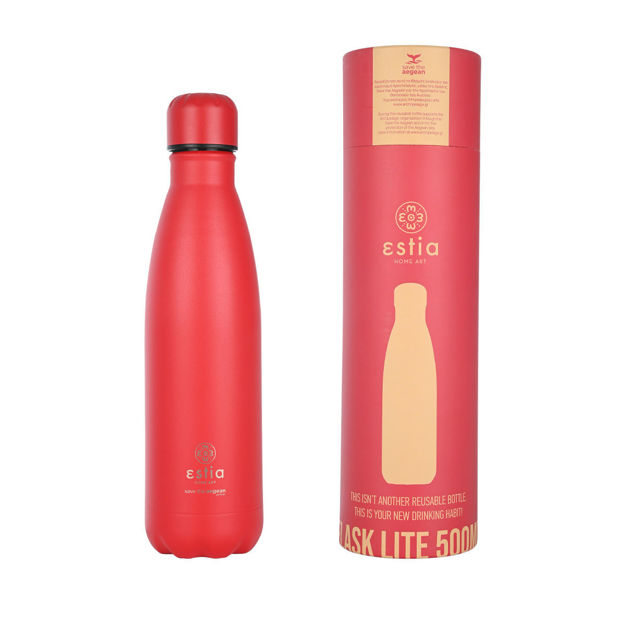 Εικόνα της ΘΕΡΜΟΣ FLASK LITE SAVE THE AEGEAN 500ml SCARLET RED