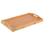 Εικόνα της ΔΙΣΚΟΣ ΣΕΡΒΙΡΙΣΜΑΤΟΣ BAMBOO ESSENTIALS 50x30x21cm ΜΕ ΑΝΑΔΙΠΛΟΥΜΕΝΑ ΠΟΔΙΑ