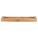 Εικόνα της ΔΙΣΚΟΣ ΣΕΡΒΙΡΙΣΜΑΤΟΣ BAMBOO ESSENTIALS 50x30x21cm ΜΕ ΑΝΑΔΙΠΛΟΥΜΕΝΑ ΠΟΔΙΑ