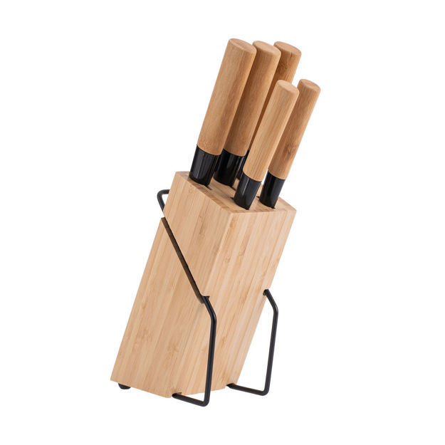 Εικόνα της ΜΑΧΑΙΡΙΑ BAMBOO ESSENTIALS ΑΝΟΞΕΙΔΩΤΑ ΜΕ ΒΑΣΗ ΣΕΤ 5 ΤΕΜ.