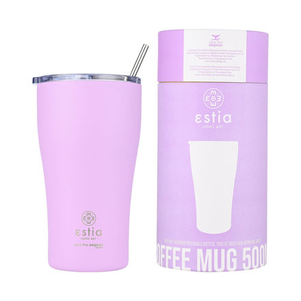 Εικόνα της ΘΕΡΜΟΣ COFFEE MUG SAVE THE AEGEAN 500ml LAVENDER PURPLE