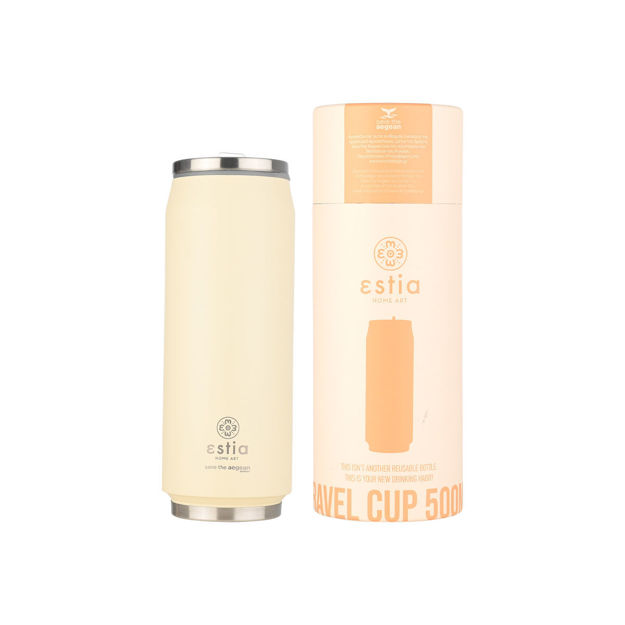 Εικόνα της ΘΕΡΜΟΣ TRAVEL CUP SAVE THE AEGEAN 500ml LILY WHITE