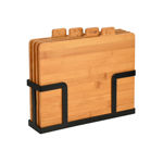Εικόνα της ΣΕΤ ΕΠΙΦΑΝΕΙΕΣ ΚΟΠΗΣ BAMBOO ESSENTIALS 5 ΤΕΜ ΜΕ ΜΑΥΡΗ ΜΕΤΑΛΛΙΚΗ ΒΑΣΗ