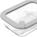 Εικόνα της ΦΑΓΗΤΟΔΟΧΕΙΟ COLORSEAL ΓΥΑΛΙΝΟ 640ml 18.9x14.5x6.7 ΜΕ ΚΑΠΑΚΙ ΣΙΛΙΚΟΝΗΣ ΓΚΡΙ