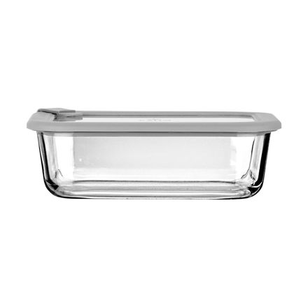 Εικόνα της ΦΑΓΗΤΟΔΟΧΕΙΟ COLORSEAL ΓΥΑΛΙΝΟ 1050ml 21.6x16.5x7.4cm ΜΕ ΚΑΠΑΚΙ ΣΙΛΙΚΟΝΗΣ ΓΚΡΙ