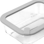 Εικόνα της ΦΑΓΗΤΟΔΟΧΕΙΟ COLORSEAL ΓΥΑΛΙΝΟ 1520ml 23.5x17.8x7.6cm ΜΕ ΚΑΠΑΚΙ ΣΙΛΙΚΟΝΗΣ ΓΚΡΙ