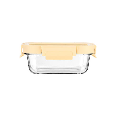 Εικόνα της ΦΑΓΗΤΟΔΟΧΕΙΟ CLICK&SEAL ΓΥΑΛΙΝΟ 370ml 16.3x12.3x6.2cm ΜΕ ΚΑΠΑΚΙ ΠΛΑΣΤΙΚΟ IVORY