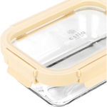 Εικόνα της ΦΑΓΗΤΟΔΟΧΕΙΟ CLICK&SEAL ΓΥΑΛΙΝΟ 640ml 18.9x14.5x6.7 ΜΕ ΚΑΠΑΚΙ ΠΛΑΣΤΙΚΟ IVORY