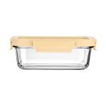 Εικόνα της ΦΑΓΗΤΟΔΟΧΕΙΟ CLICK&SEAL ΓΥΑΛΙΝΟ 1050ml 21.6x16.5x7.4cm ΜΕ ΚΑΠΑΚΙ ΠΛΑΣΤΙΚΟ IVORY