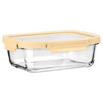 Εικόνα της ΦΑΓΗΤΟΔΟΧΕΙΟ CLICK&SEAL ΓΥΑΛΙΝΟ 1520ml 23.5x17.8x7.6cm ΜΕ ΚΑΠΑΚΙ ΠΛΑΣΤΙΚΟ IVORY