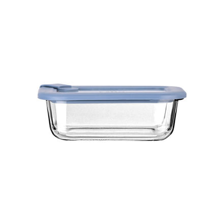Εικόνα της ΦΑΓΗΤΟΔΟΧΕΙΟ COLORSEAL ΓΥΑΛΙΝΟ 370ml 16.3x12.3x6.2cm ΜΕ ΚΑΠΑΚΙ ΣΙΛΙΚΟΝΗΣ ΜΠΛΕ