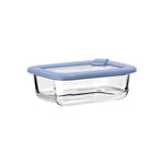 Εικόνα της ΦΑΓΗΤΟΔΟΧΕΙΟ COLORSEAL ΓΥΑΛΙΝΟ 370ml 16.3x12.3x6.2cm ΜΕ ΚΑΠΑΚΙ ΣΙΛΙΚΟΝΗΣ ΜΠΛΕ