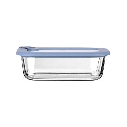 Εικόνα της ΦΑΓΗΤΟΔΟΧΕΙΟ COLORSEAL ΓΥΑΛΙΝΟ 640ml 18.9x14.5x6.7 ΜΕ ΚΑΠΑΚΙ ΣΙΛΙΚΟΝΗΣ ΜΠΛΕ