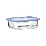 Εικόνα της ΦΑΓΗΤΟΔΟΧΕΙΟ COLORSEAL ΓΥΑΛΙΝΟ 640ml 18.9x14.5x6.7 ΜΕ ΚΑΠΑΚΙ ΣΙΛΙΚΟΝΗΣ ΜΠΛΕ