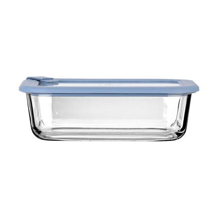 Εικόνα της ΦΑΓΗΤΟΔΟΧΕΙΟ COLORSEAL ΓΥΑΛΙΝΟ 1050ml 21.6x16.5x7.4cm ΜΕ ΚΑΠΑΚΙ ΣΙΛΙΚΟΝΗΣ ΜΠΛΕ