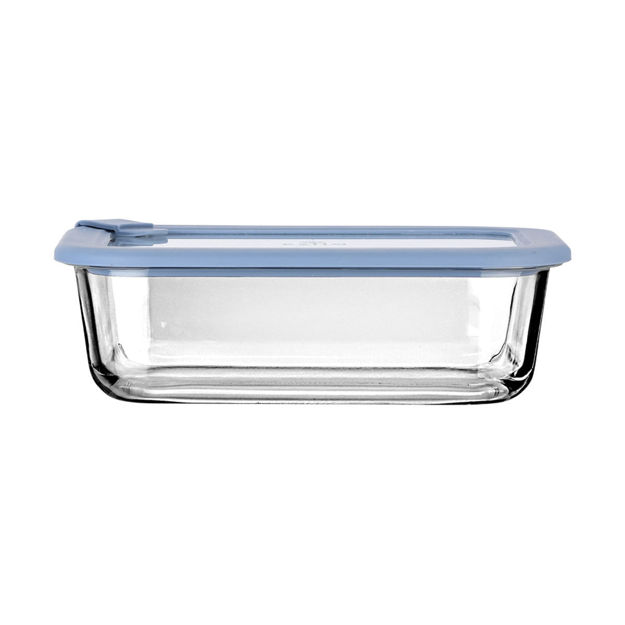 Εικόνα της ΦΑΓΗΤΟΔΟΧΕΙΟ COLORSEAL ΓΥΑΛΙΝΟ 1050ml 21.6x16.5x7.4cm ΜΕ ΚΑΠΑΚΙ ΣΙΛΙΚΟΝΗΣ ΜΠΛΕ