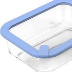 Εικόνα της ΦΑΓΗΤΟΔΟΧΕΙΟ COLORSEAL ΓΥΑΛΙΝΟ 1520ml 23.5x17.8x7.6cm ΜΕ ΚΑΠΑΚΙ ΣΙΛΙΚΟΝΗΣ ΜΠΛΕ