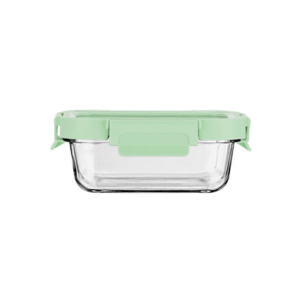 Εικόνα της ΦΑΓΗΤΟΔΟΧΕΙΟ CLICK&SEAL ΓΥΑΛΙΝΟ 370ml 16.3x12.3x6.2cm ΜΕ ΚΑΠΑΚΙ ΠΛΑΣΤΙΚΟ MINT