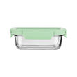 Εικόνα της ΦΑΓΗΤΟΔΟΧΕΙΟ CLICK&SEAL ΓΥΑΛΙΝΟ 640ml 18.9x14.5x6.7 ΜΕ ΚΑΠΑΚΙ ΠΛΑΣΤΙΚΟ MINT