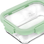 Εικόνα της ΦΑΓΗΤΟΔΟΧΕΙΟ CLICK&SEAL ΓΥΑΛΙΝΟ 1050ml 21.6x16.5x7.4cm ΜΕ ΚΑΠΑΚΙ ΠΛΑΣΤΙΚΟ MINT