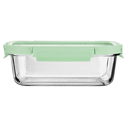 Εικόνα της ΦΑΓΗΤΟΔΟΧΕΙΟ CLICK&SEAL ΓΥΑΛΙΝΟ 1520ml 23.5x17.8x7.6cm ΜΕ ΚΑΠΑΚΙ ΠΛΑΣΤΙΚΟ MINT