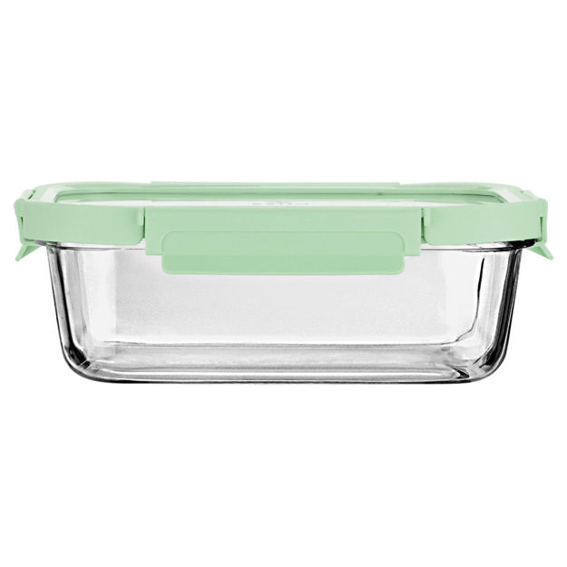 Εικόνα της ΦΑΓΗΤΟΔΟΧΕΙΟ CLICK&SEAL ΓΥΑΛΙΝΟ 1520ml 23.5x17.8x7.6cm ΜΕ ΚΑΠΑΚΙ ΠΛΑΣΤΙΚΟ MINT