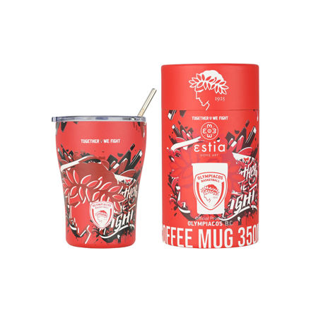 Εικόνα της ΘΕΡΜΟΣ COFFEE MUG OLYMPIACOS BC EDITION TOGETHER WE FIGHT 350ml