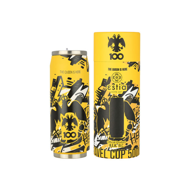 Εικόνα της ΘΕΡΜΟΣ TRAVEL CUP AEK BC EDITION THE QUEEN IS HERE 500ml