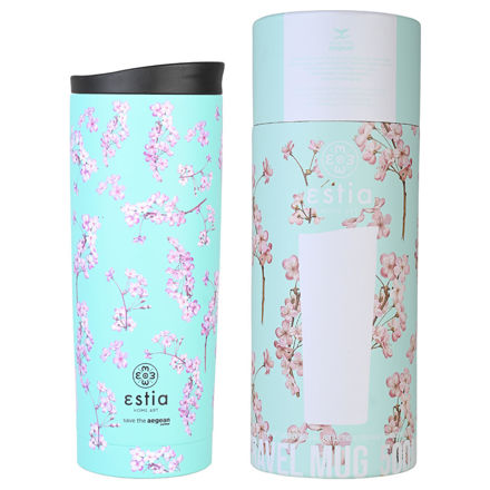 Εικόνα της ΘΕΡΜΟΣ TRAVEL MUG SAVE THE AEGEAN 500ml BLOSSOM GREEN