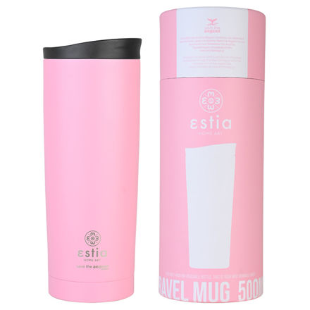 Εικόνα της ΘΕΡΜΟΣ TRAVEL MUG SAVE THE AEGEAN 500ml BLOSSOM ROSE