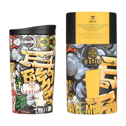 Εικόνα της ΘΕΡΜΟΣ TRAVEL MUG SAVE THE AEGEAN 350ml GRAFFITI RHYTHM