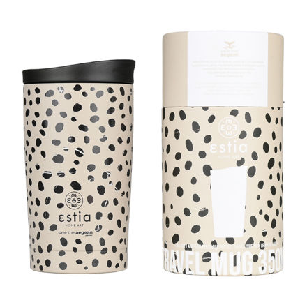 Εικόνα της ΘΕΡΜΟΣ TRAVEL MUG SAVE THE AEGEAN 350ml LEOPARD TAUPE