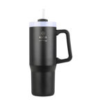 Εικόνα της ΘΕΡΜΟΣ STRAW TUMBLER XL SAVE THE AEGEAN 900ml MIDNIGHT BLACK