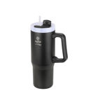 Εικόνα της ΘΕΡΜΟΣ STRAW TUMBLER XL SAVE THE AEGEAN 900ml MIDNIGHT BLACK