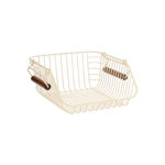 Εικόνα της ΚΑΛΑΘΙ ΟΡΓΑΝΩΣΗΣ ALLURE ΜΕΤΑΛΛΙΚΟ 26.5x29.5x16cm ΣΤΟΙΒΑΖΟΜΕΝΟ IVORY
