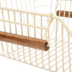 Εικόνα της ΚΑΛΑΘΙ ΟΡΓΑΝΩΣΗΣ ALLURE ΜΕΤΑΛΛΙΚΟ 26.5x29.5x16cm ΣΤΟΙΒΑΖΟΜΕΝΟ IVORY
