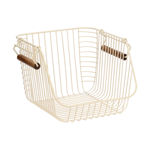 Εικόνα της ΚΑΛΑΘΙ ΟΡΓΑΝΩΣΗΣ ALLURE ΜΕΤΑΛΛΙΚΟ 26.5x29.5x21.5cm ΣΤΟΙΒΑΖΟΜΕΝΟ IVORY
