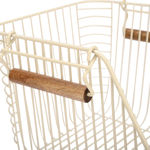 Εικόνα της ΚΑΛΑΘΙ ΟΡΓΑΝΩΣΗΣ ALLURE ΜΕΤΑΛΛΙΚΟ 26.5x29.5x21.5cm ΣΤΟΙΒΑΖΟΜΕΝΟ IVORY