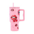 Εικόνα της ΘΕΡΜΟΣ STRAW TUMBLER XL SAVE THE AEGEAN 900ml BLUSH POP