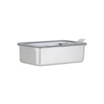 Εικόνα της ΦΑΓΗΤΟΔΟΧΕΙΟ ΑΝΟΞΕΙΔΩΤΟ 1250ml ΜΕ ΓΥΑΛΙΝΟ ΚΑΠΑΚΙ & ΑΝΟΞΕΙΔΩΤΟ ΠΙΡΟΥΝΙ