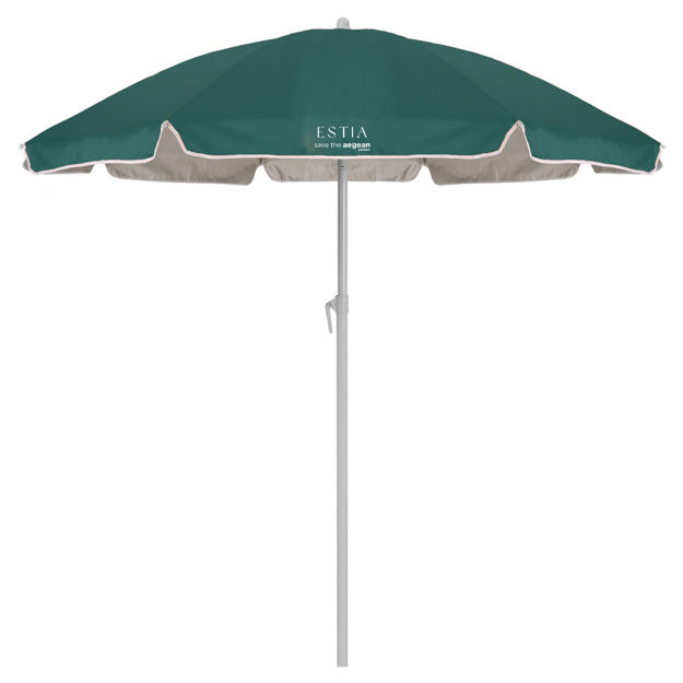 Εικόνα της ΟΜΠΡΕΛΑ ΘΑΛΑΣΣΗΣ TEAL GREEN ΜΕ ΠΡΟΣΤΑΣΙΑ UPF 50+ ΜΕΤΑΛΛΙΚΗ 1.8m