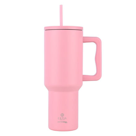 Εικόνα της ΘΕΡΜΟΣ STRAW TUMBLER XL SAVE THE AEGEAN 1200ml BLOSSOM ROSE