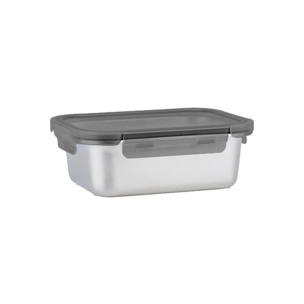 Εικόνα της ΦΑΓΗΤΟΔΟΧΕΙΟ ΑΝΟΞΕΙΔΩΤΟ 1200ml ΜΕ ΠΛΑΣΤΙΚΟ ΚΑΠΑΚΙ